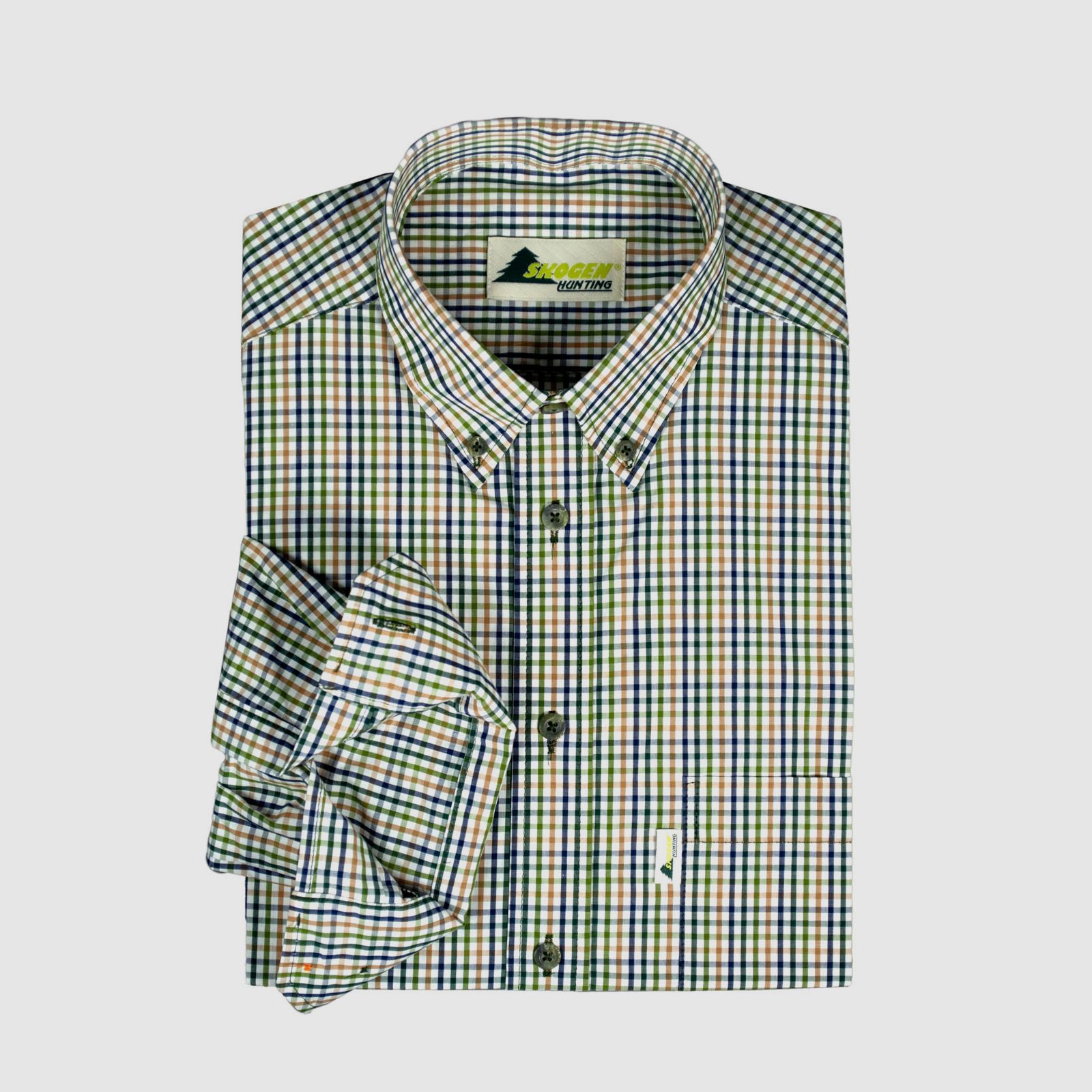 Skogen Hemd Button Down Natur / Bunt