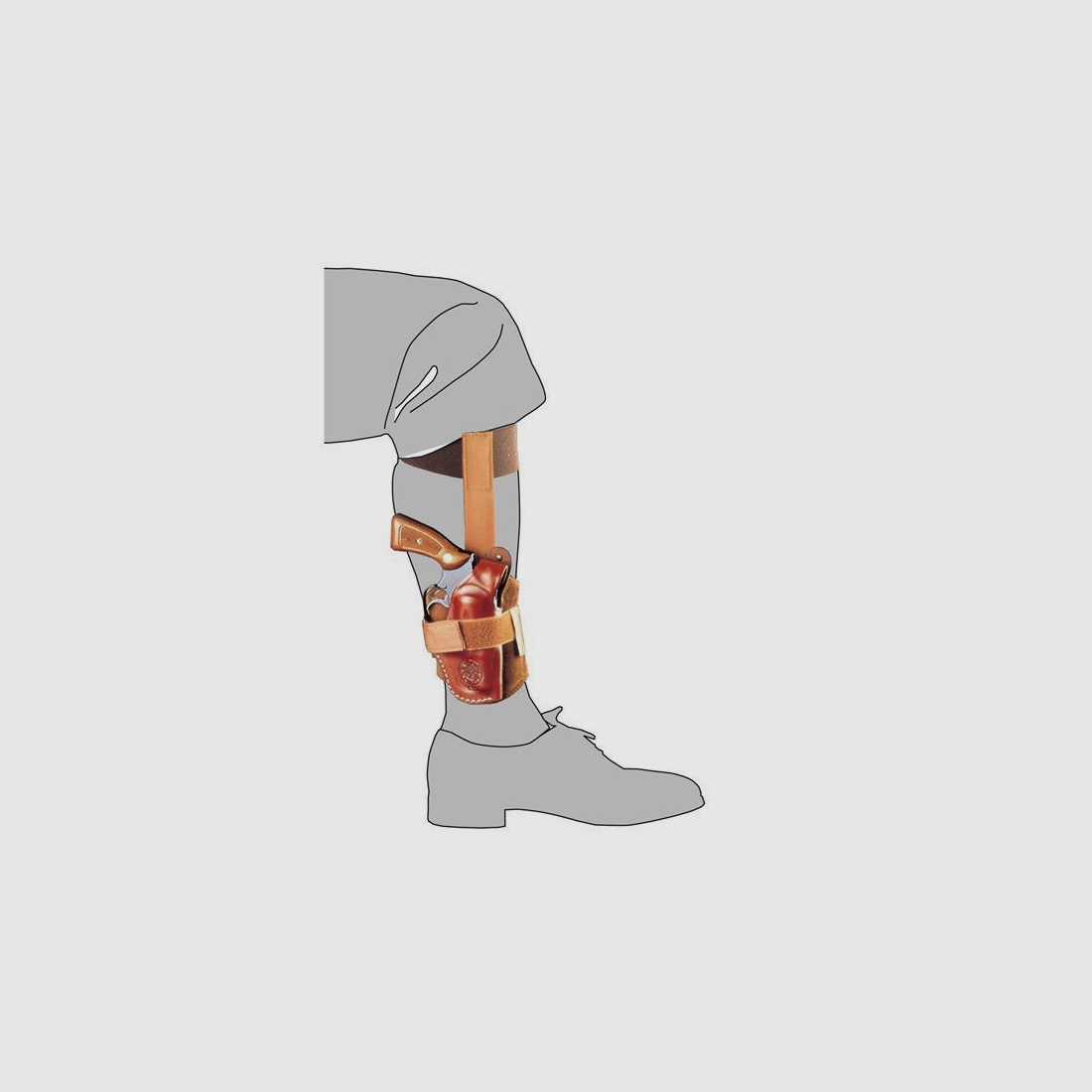 CCW Echtleder Knöchelholster