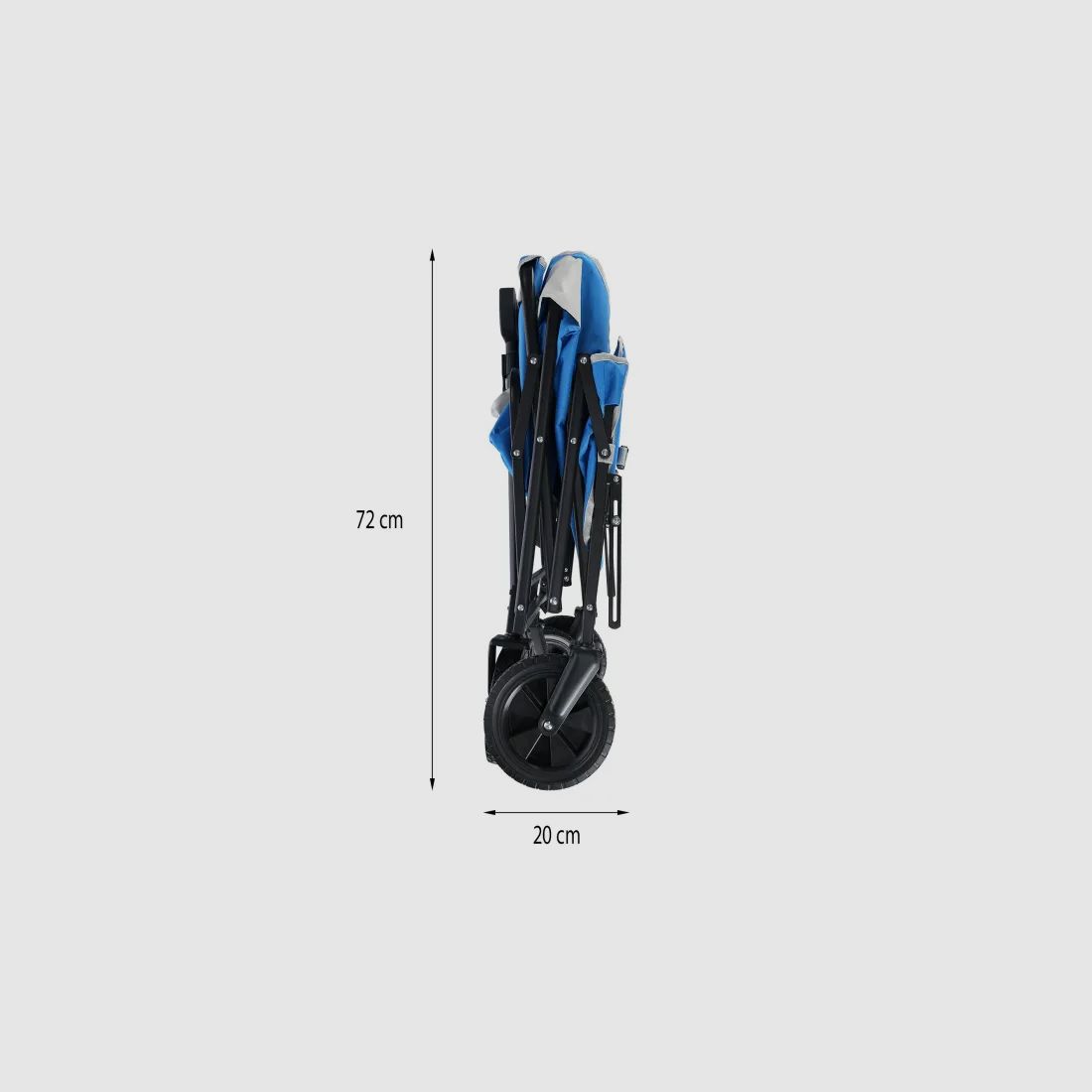 NC1606 Handwagen Grau-Blau 125L Nils Camp