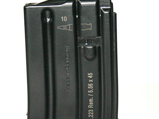 1 x Original Heckler&Koch Ersatzmagazin 10-Schussf für HK MR223 Kal. 223 Rem. |Metallgehäuse|#414060