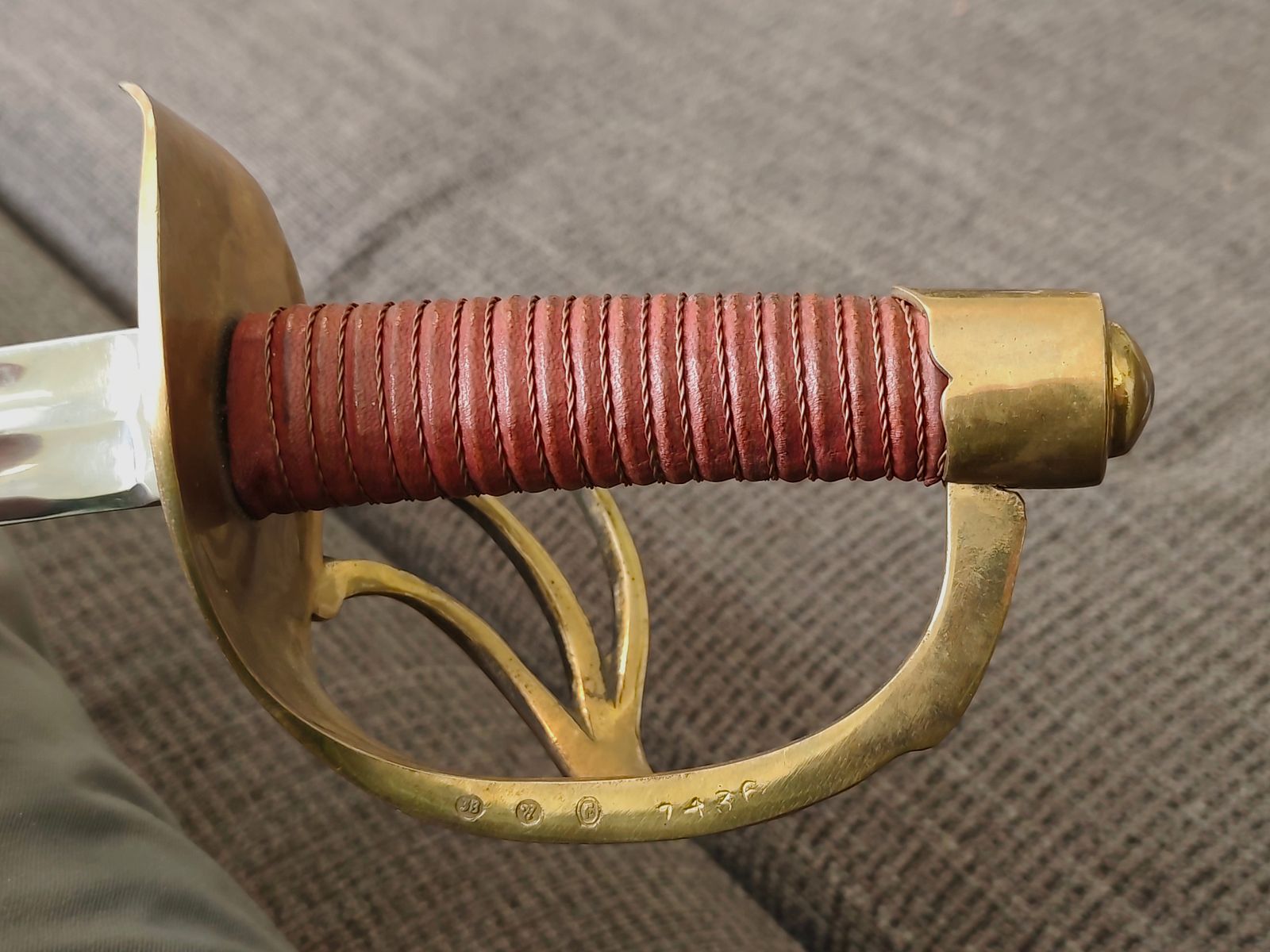 Sciabola Pracht-Kürassier M1822 – Replica museale di alta qualità di Solingen
