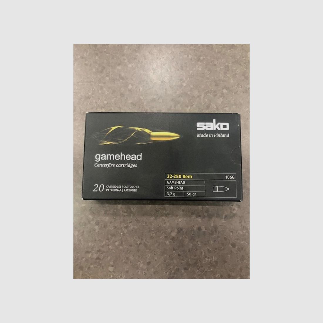 SAKO PATRONEN 22-250 GR 50 QT 20, Bild 1 von 2
