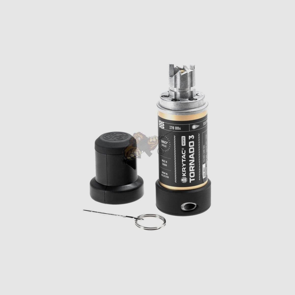 Tornado 3 Timer Airsoft Granat 6mm BB z 3-stopniowym zapalnikiem - 178 strzałów | Krytac