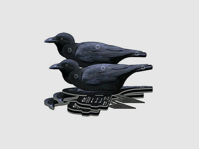 NRA FUD Decoy – "opvouwbare lokvogel" – Kraai 6-delige set