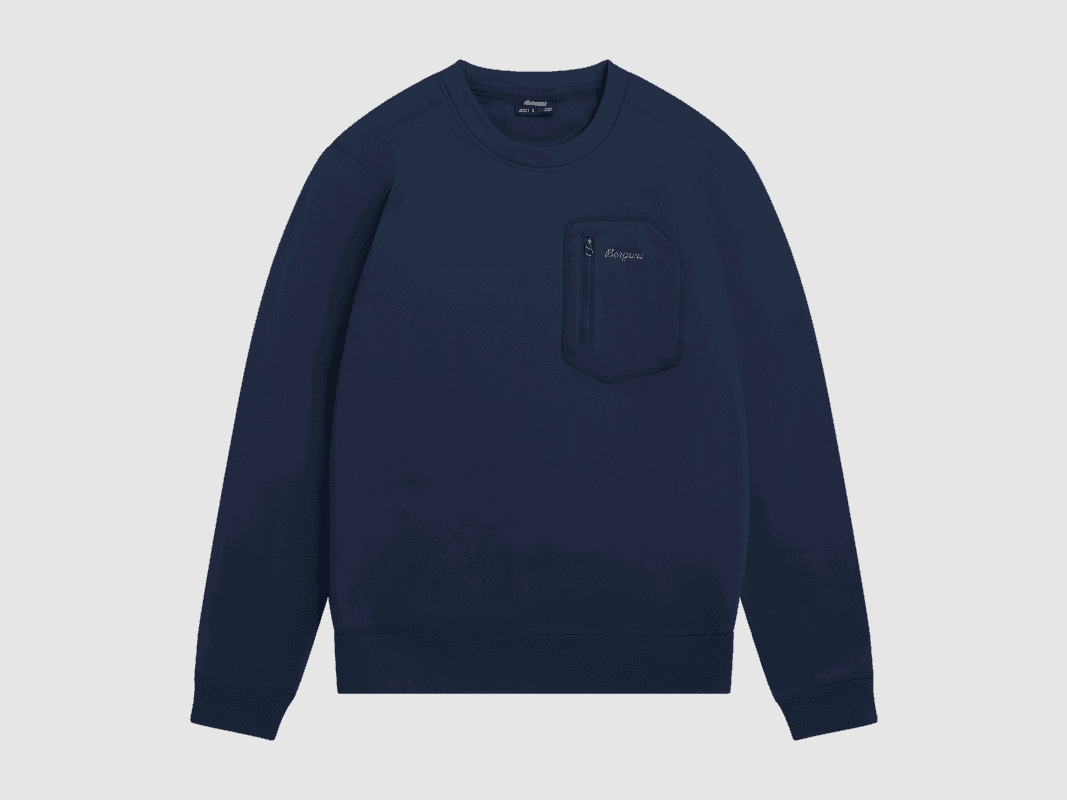 Bergans Midtli Midlayer Sweatshirt Heren Marineblauw XL