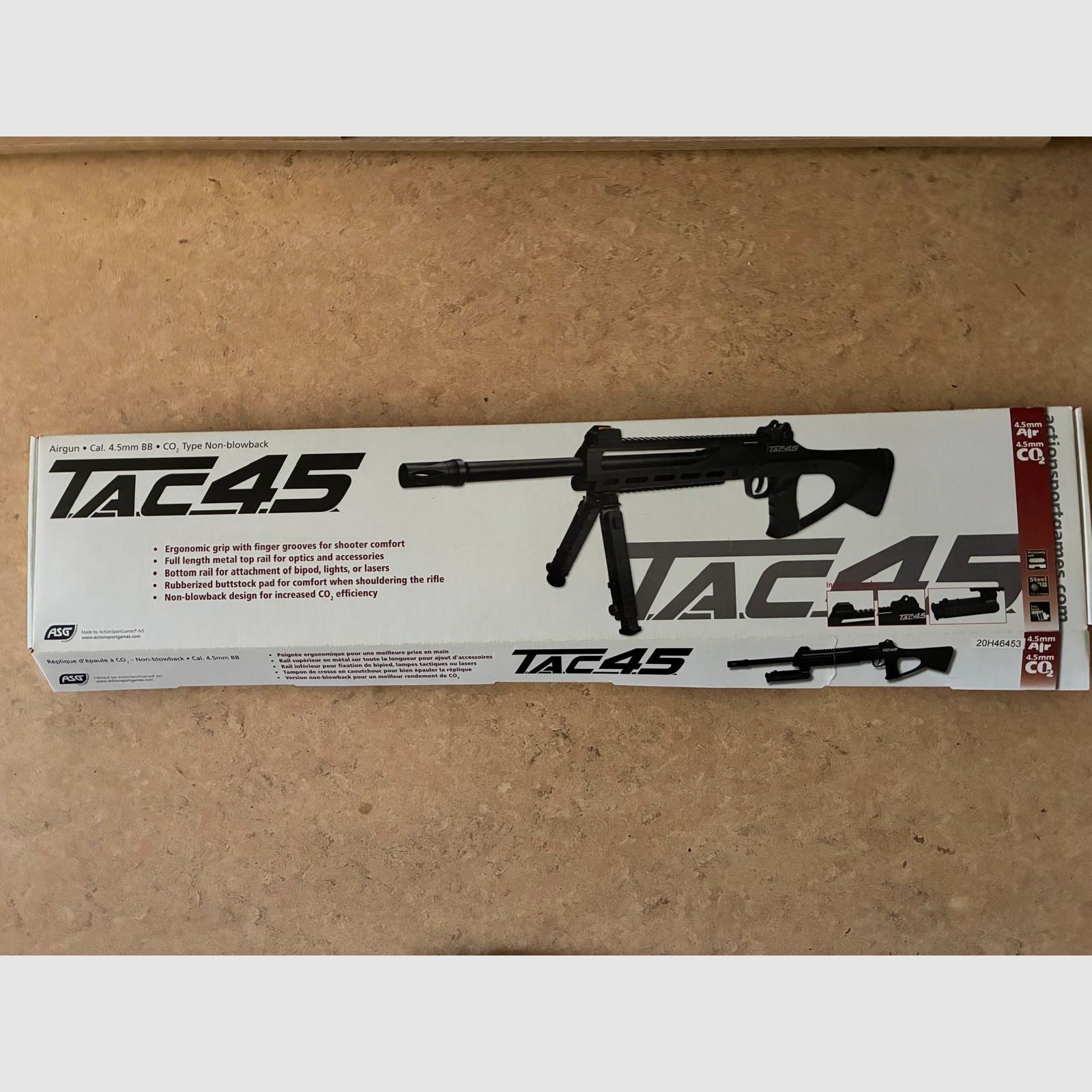 Rifle de aire comprimido TAC 4,5 J