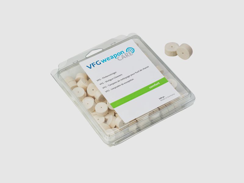 Limpiador de felpa Comfort para escopetas - Limpiador de calibre: 20 (paquete grande)