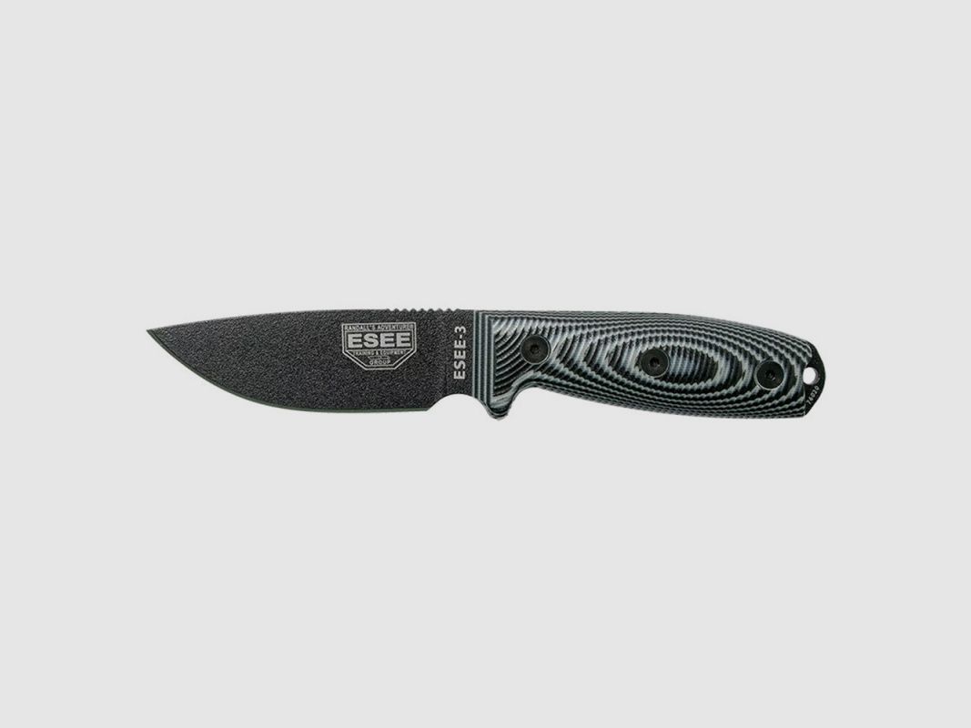 Mes ESEE 3 Grijs/Zwart, afbeelding 1 van 3