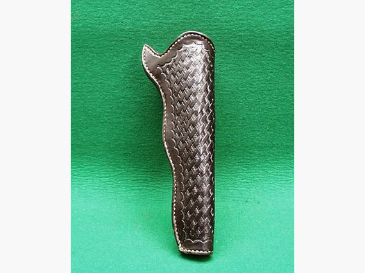 Op maat gemaakte leren holster, zwart, voor 8" revolver