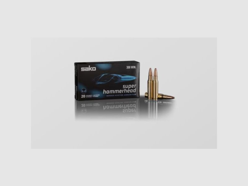 SAKO Kugelpatronen 7,62x53R Super Hammerhead 20 Stk   11,7g/180grs