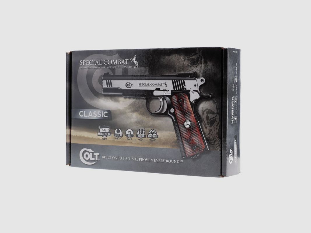 Colt CO2 Pistole Spezial Combat Classic Kal.4,5mm 3,5 Joule 20 Schuss, Bild 10 von 10