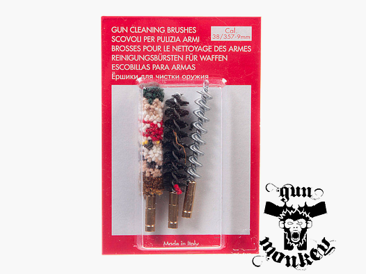 Stil Crin brushes cal. 9 mm, steel spiral, nylon, cotton (3 pcs.)(SC-87_9)