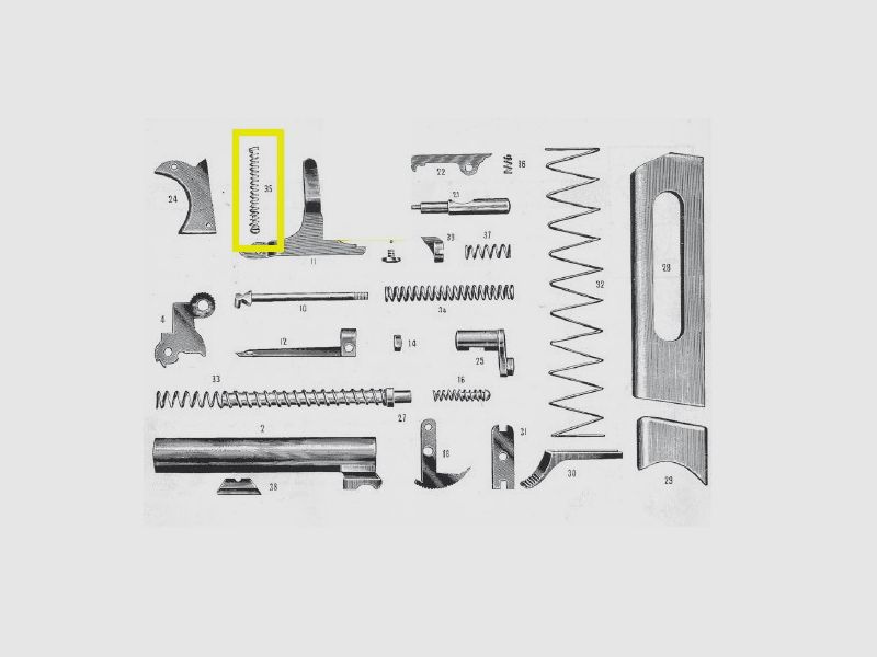 Abzugfeder Beretta 934-935 Fig 35