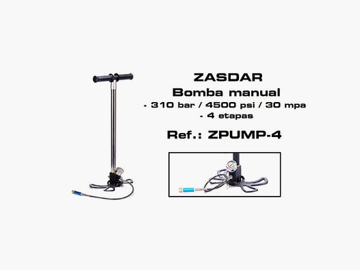 PCP-Handpumpe Zasdar 4 Stufen PCP 275 Bar