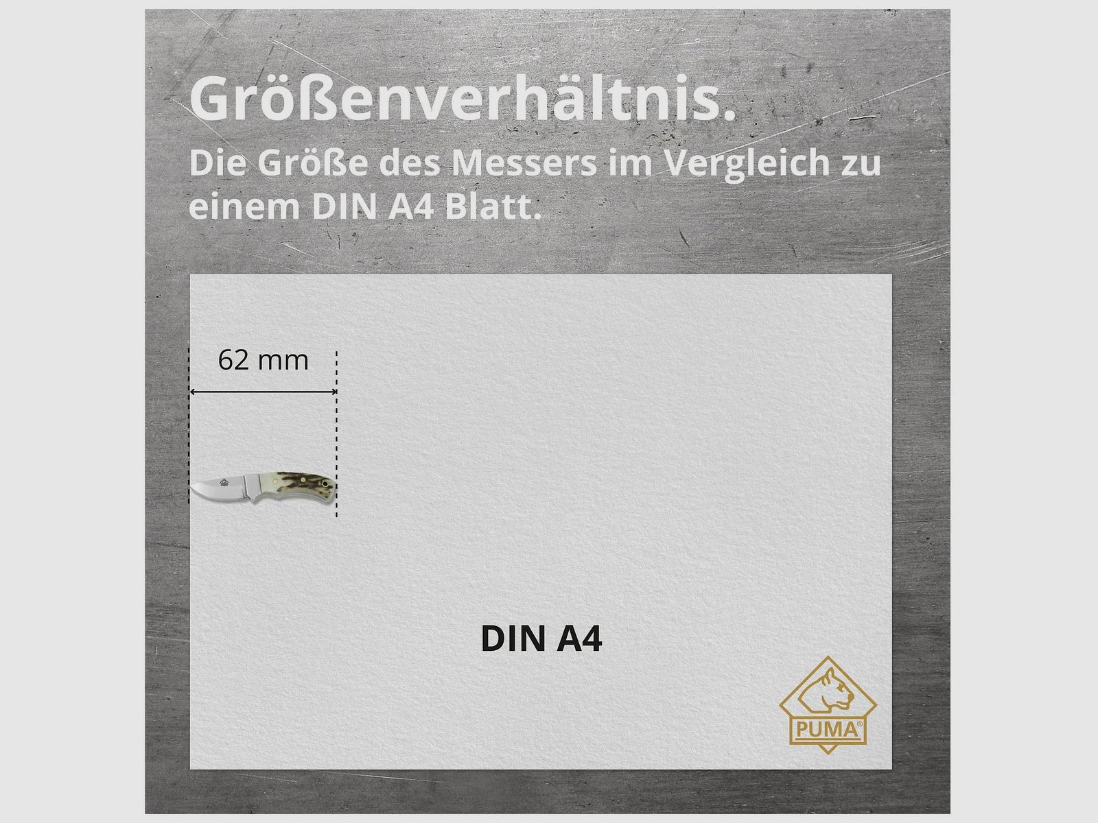 PUMA mini skinmaster, integral (Miniatur Messer)