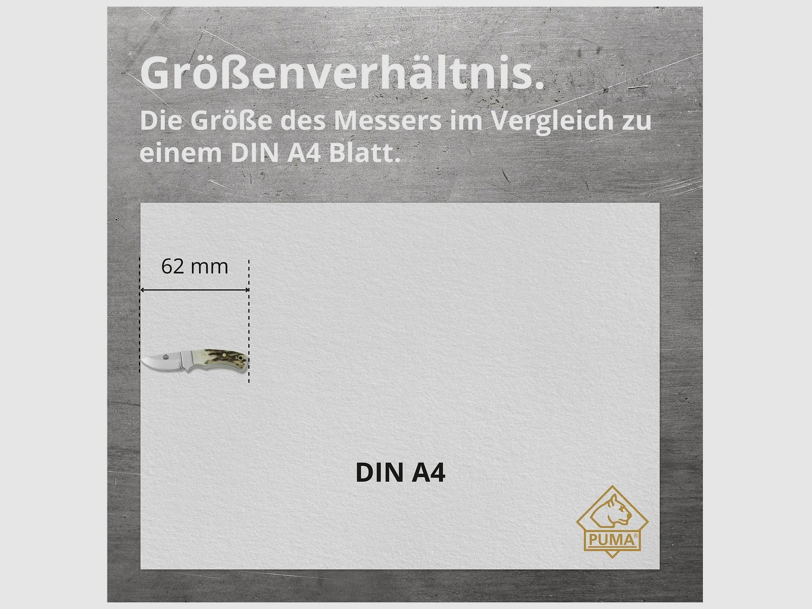 PUMA mini skinmaster, integral (Miniatur Messer)