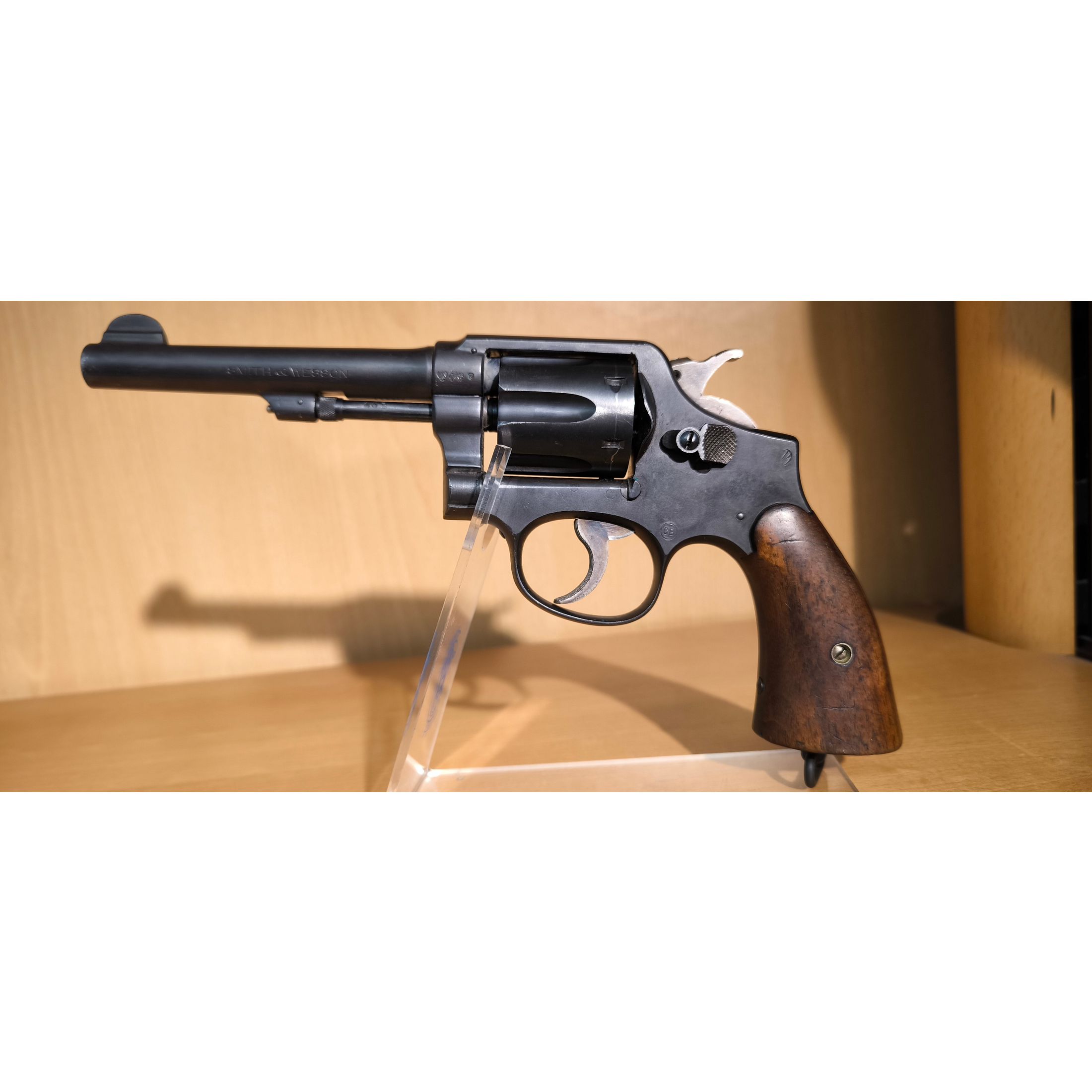 Smith &Weeson Rarität! Militärischer .38  Special Revolver mit 5 Zoll Lauf 