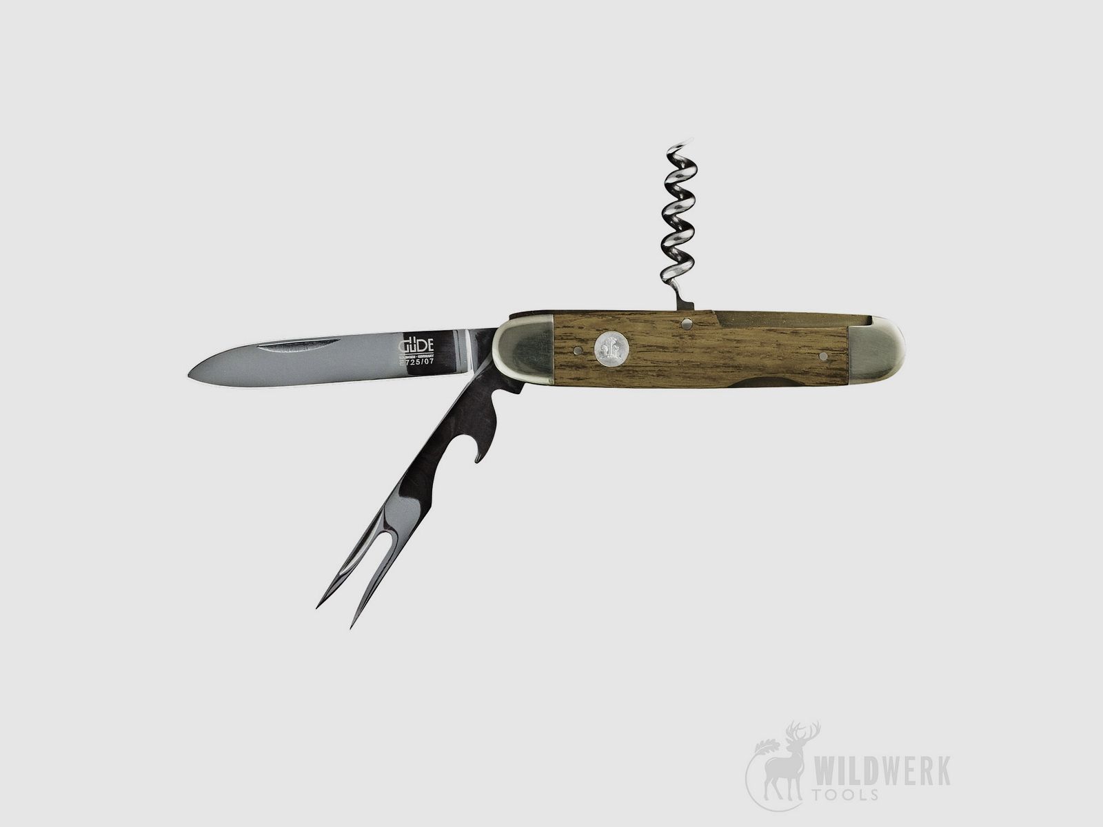 Güde Pocket Knife + Fork Oak