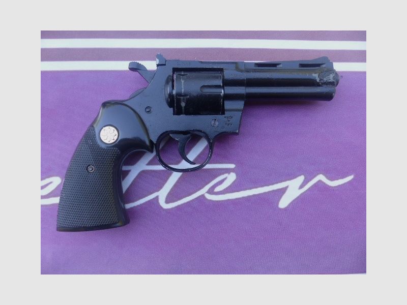 Schwerer Revolver Python Cal. .380k (9mm R) brüniert 6-Schuss Trommel