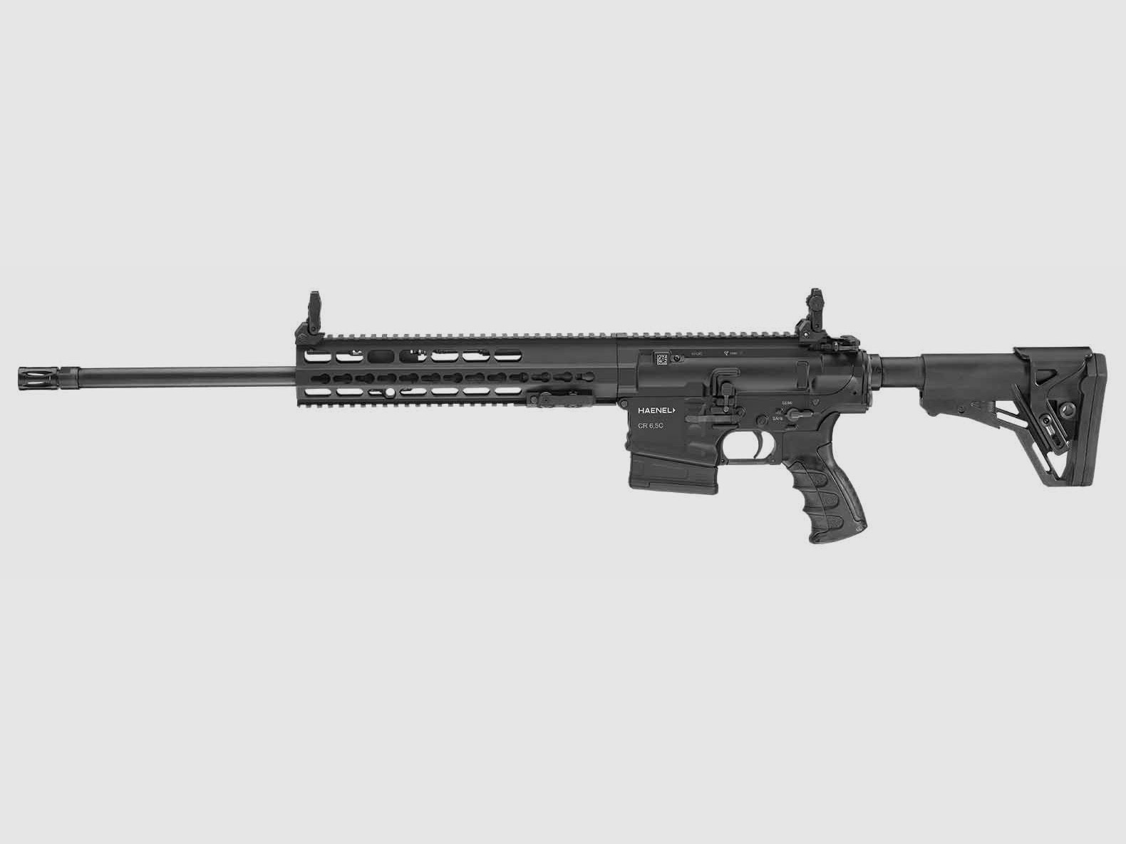 Haenel CR 6,5 schwarz / Langer Handschutz