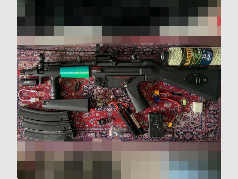 MP5 Airsoft di G&G S-AEG 1,12J incl. accessori, immagine 1 di 8