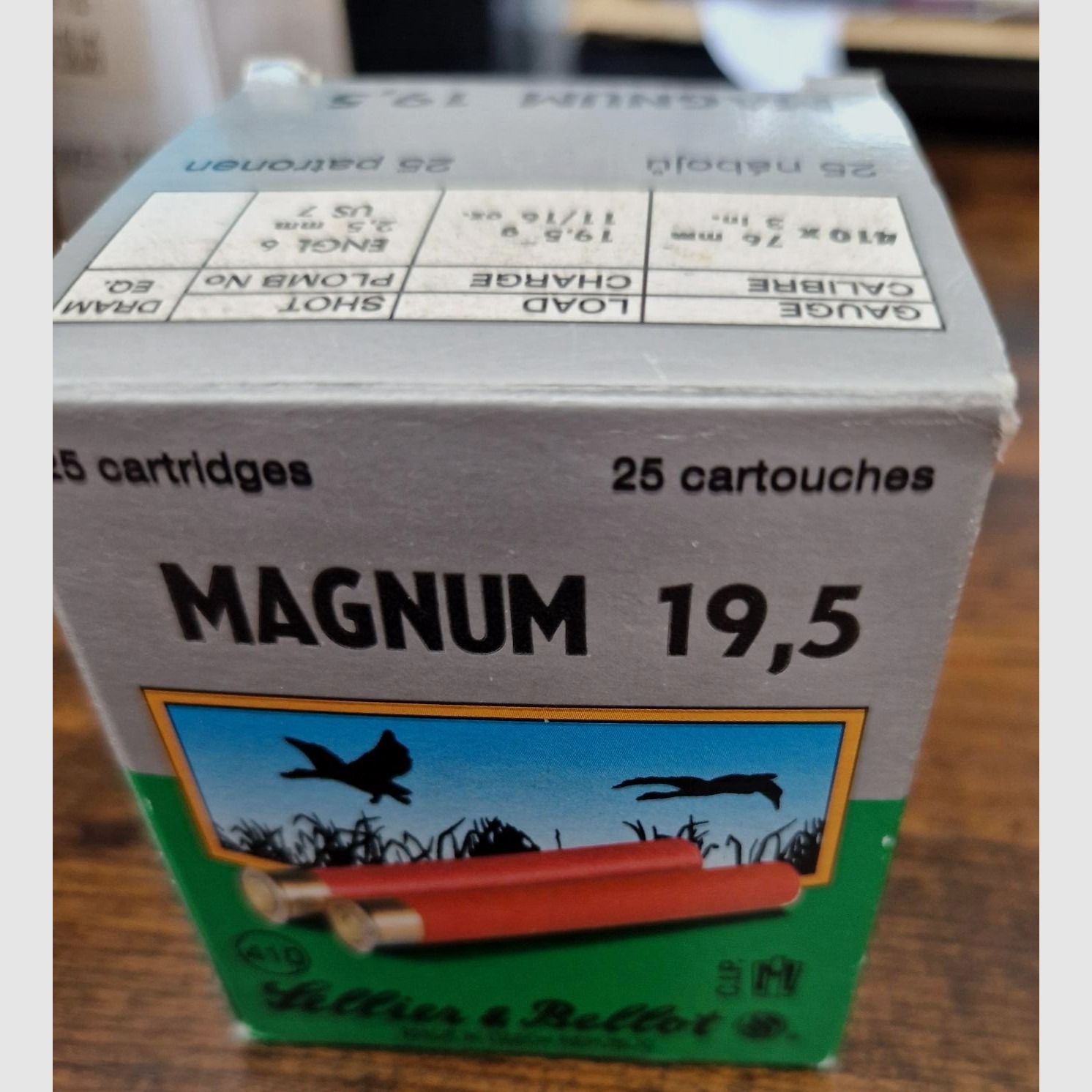 Patronen Schrot S&B  .410 Magnum 19,5 neu und OVP