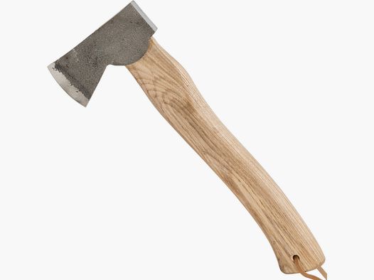 Powerful axe including leather sheath