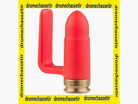 Pack mit 5 roten Sicherheitsflaggen Hülsen Kaliber 9×19