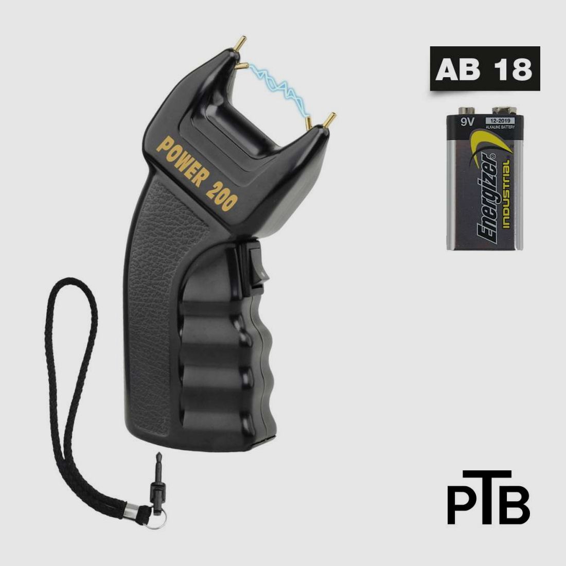 KH - Security Elektroschocker Power 200.000 V + S-Leine