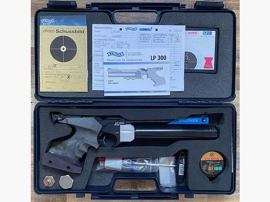 Walther LP 300 XT Ultra Light Luftpistole mit 3D Protouch Formgriff Gr. S Rechthänder