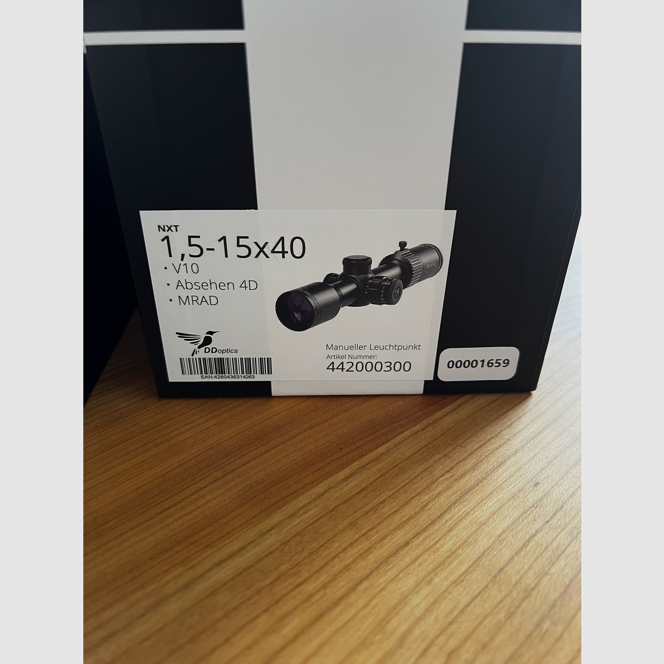 DDoptics NXT  V10   1,5-15X 40  op Dentler