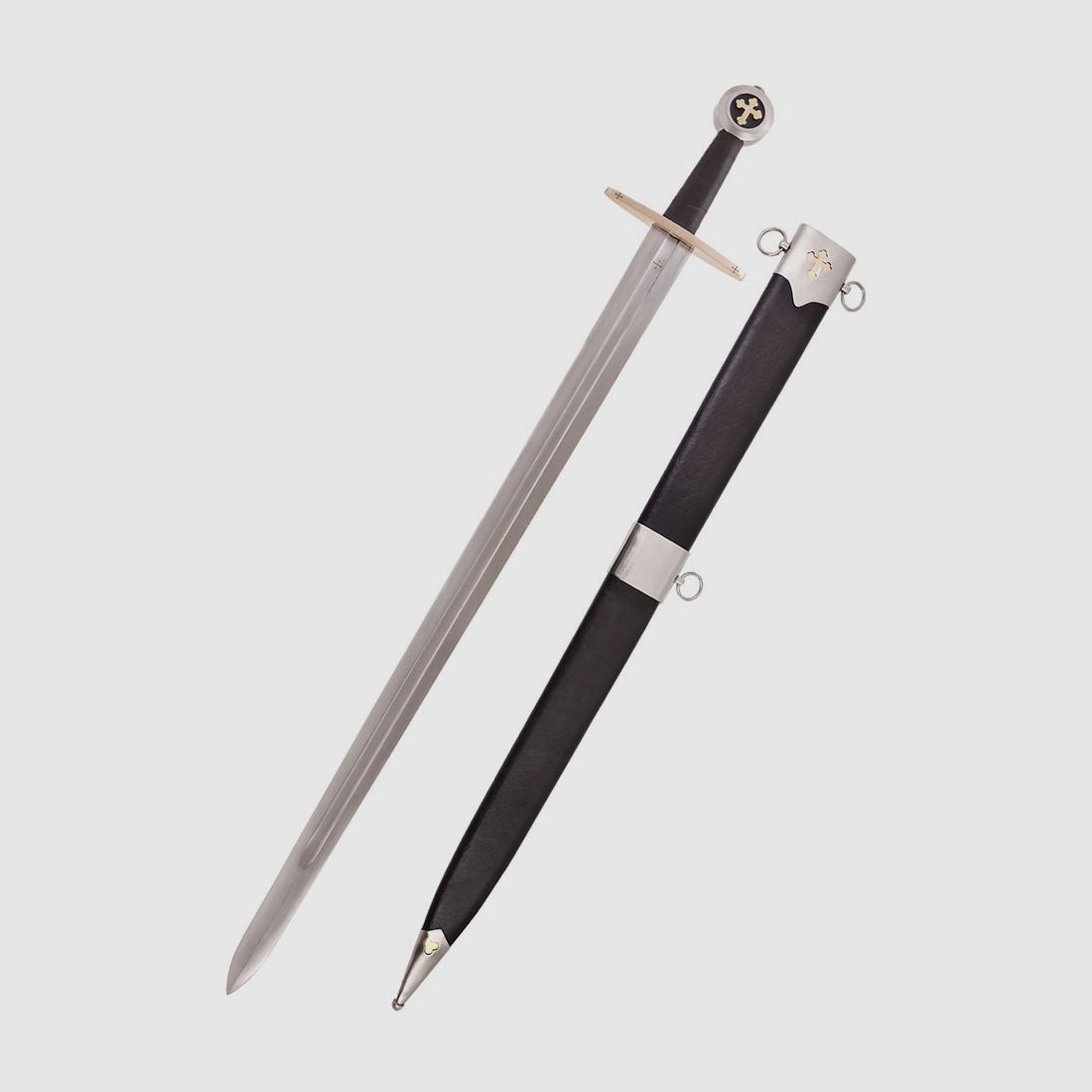 Templar sword Militia Templi with sheath