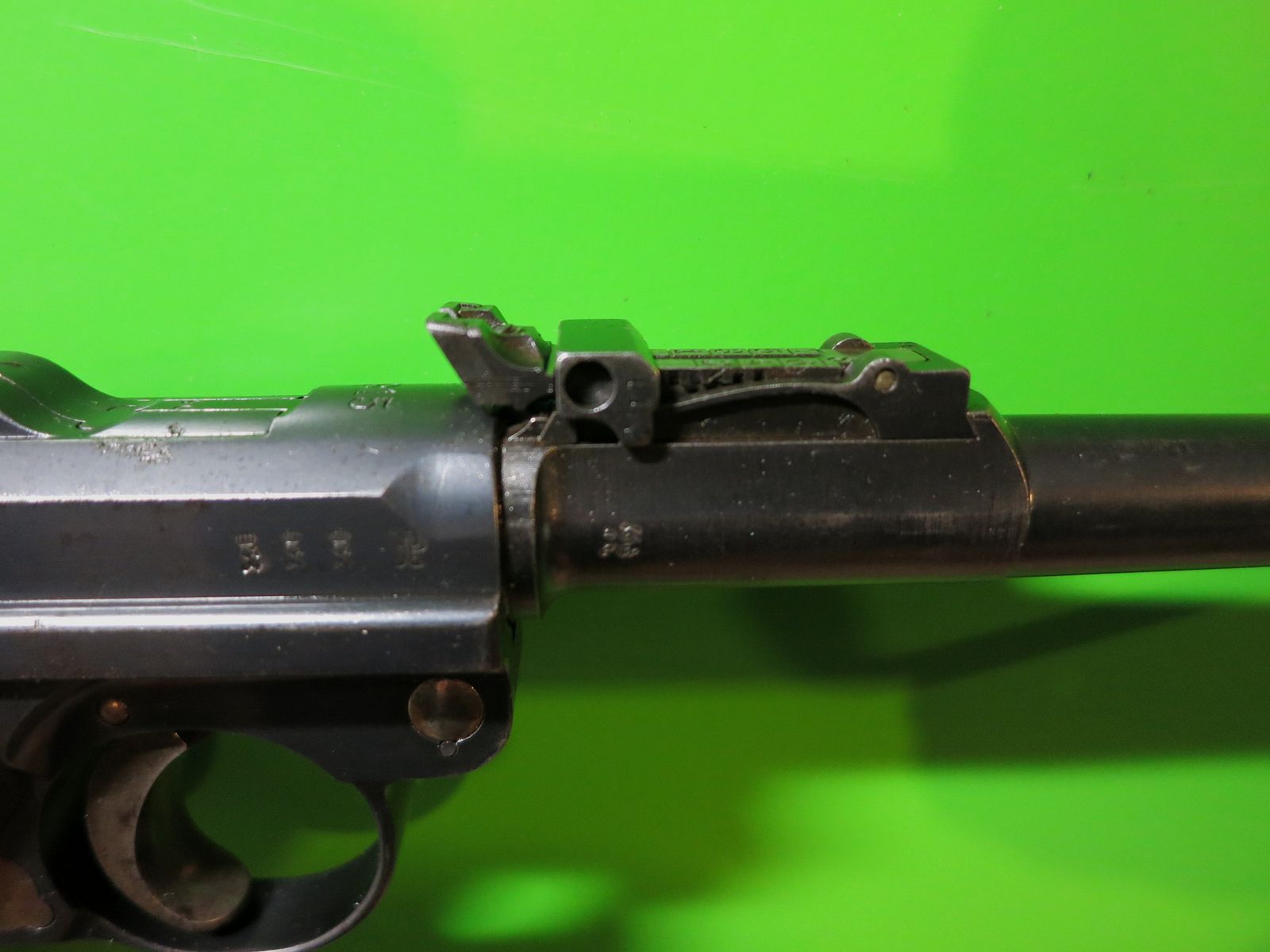 Deutsche Waffen- und Munitionsfabriken (DWM) 1915 , lange Pistole 08 P08, Ari P08 (Artillerie), 9 mm Luger     #61-