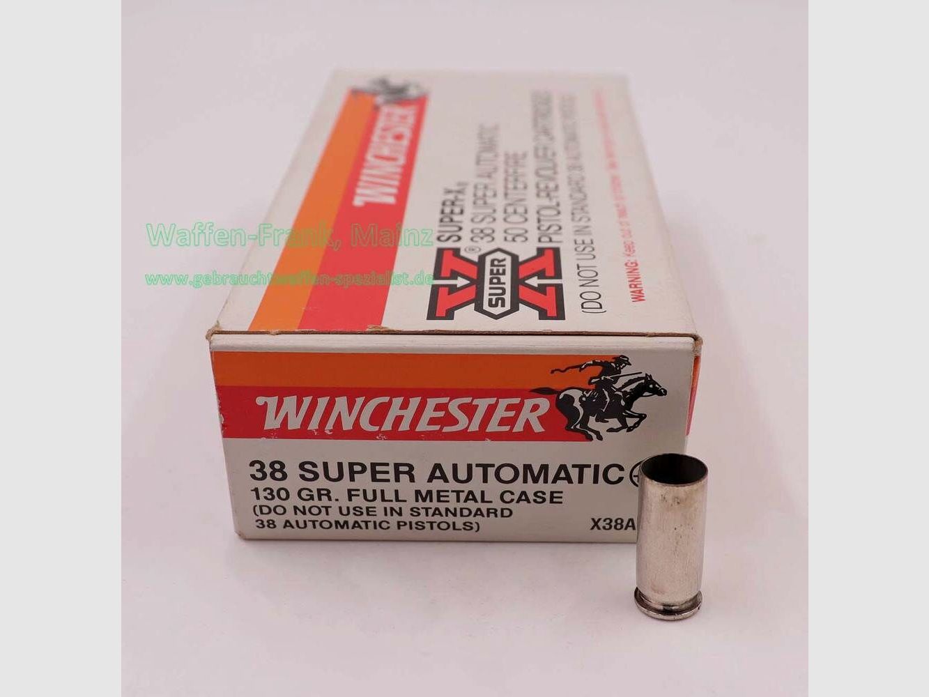 Winchester - USA FFW-Hülsen, gebraucht .38 Super Automatic