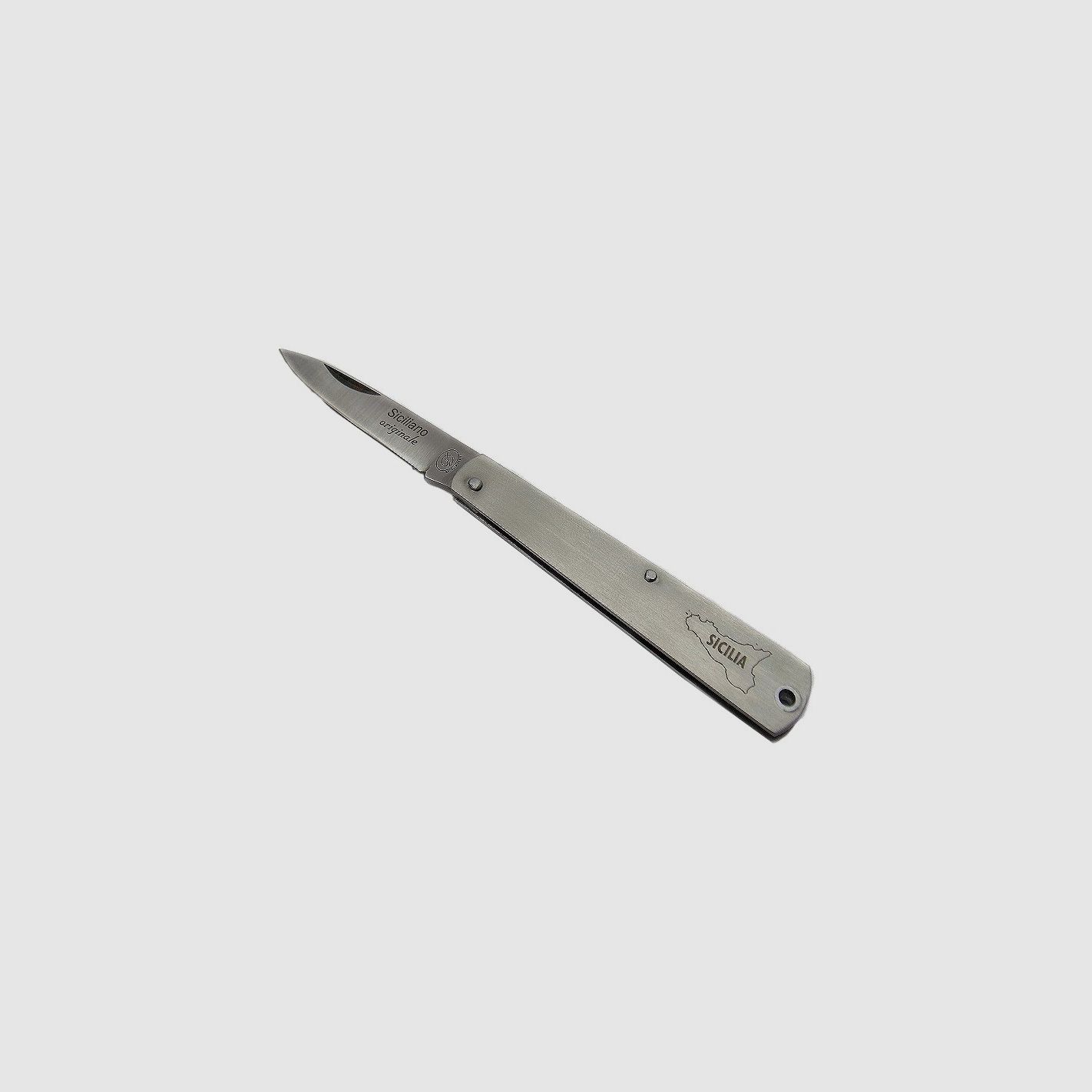 Siciliaans mes 17 cm handgreep van roestvrij staal, afbeelding 1 van 3