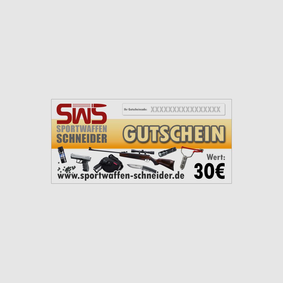 Gutschein a 30,- Euro