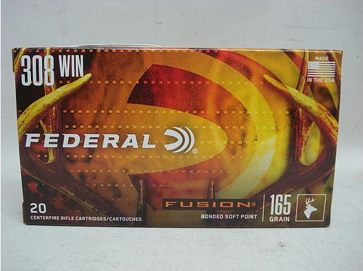 Federal .308Win Fusion - 165gr/10.69g (a20)#F308FS2