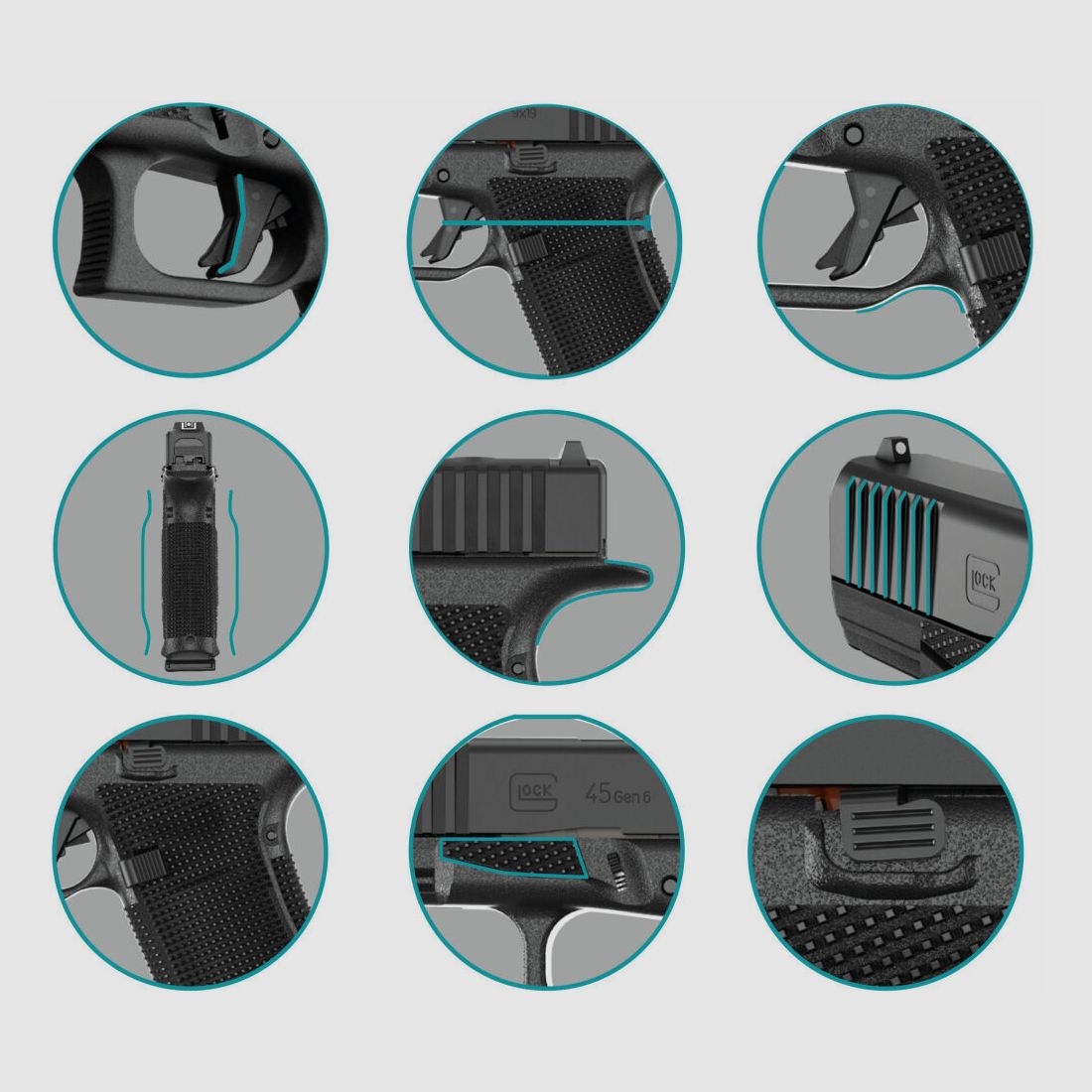 GLOCK 45 Gen6 A-CUT Combo with Aimpoint COA, image 6 of 6