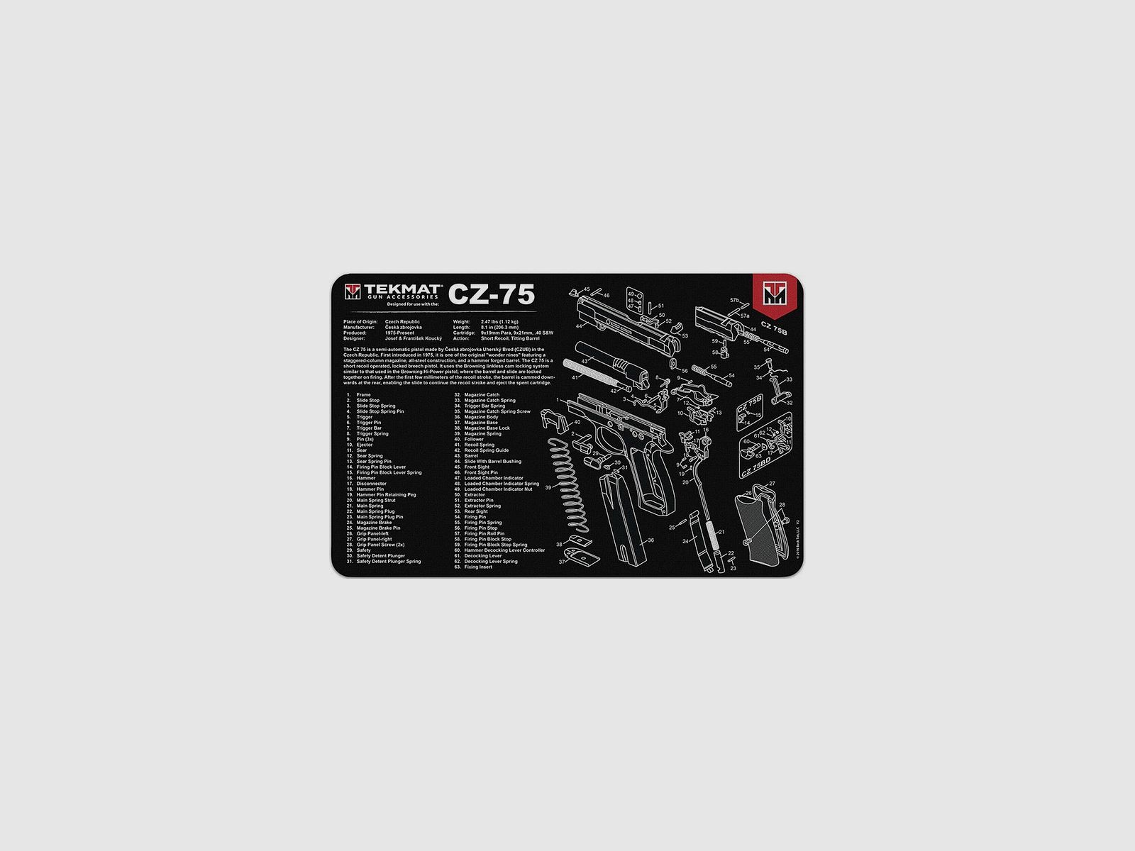 TekMat Reinigingsmat CZ 75, afbeelding 1 van 2