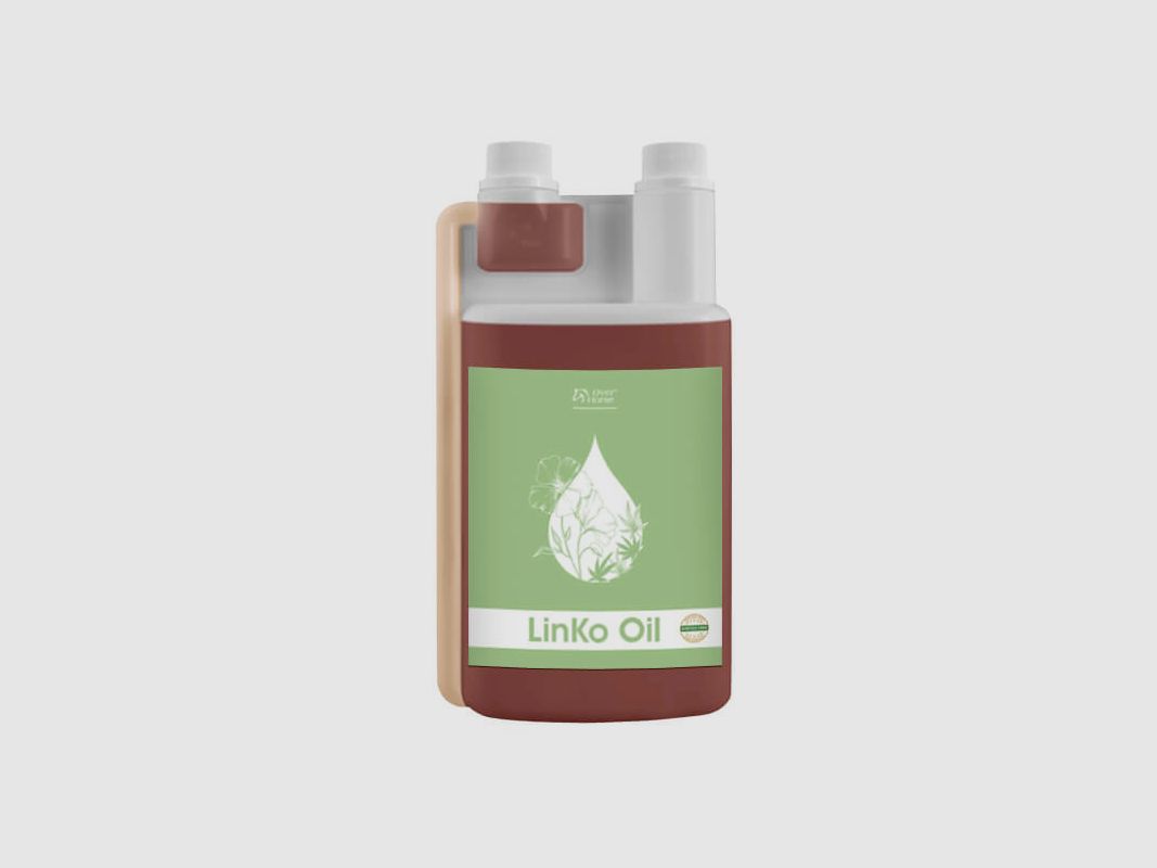 Leinöl 80 % + Hanföl 20 % Linko Oil Over Horse 1 Liter