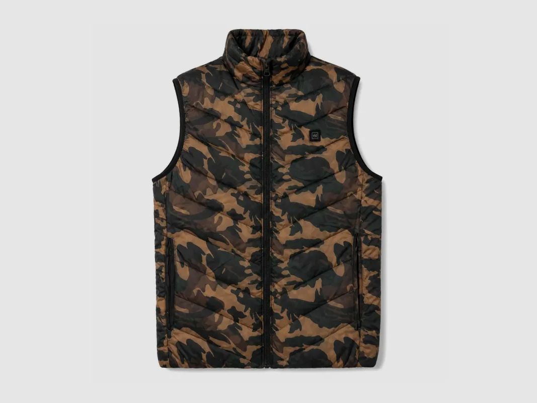 Gilet riscaldante in fibra di poliestere e carbonio camo CE M a 3XL, immagine 11 di 14