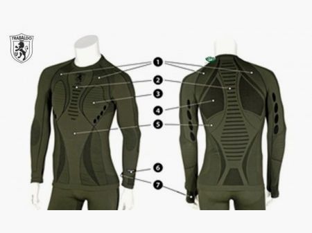 TRABALDO T-Shirt intima modello manica lunga verde