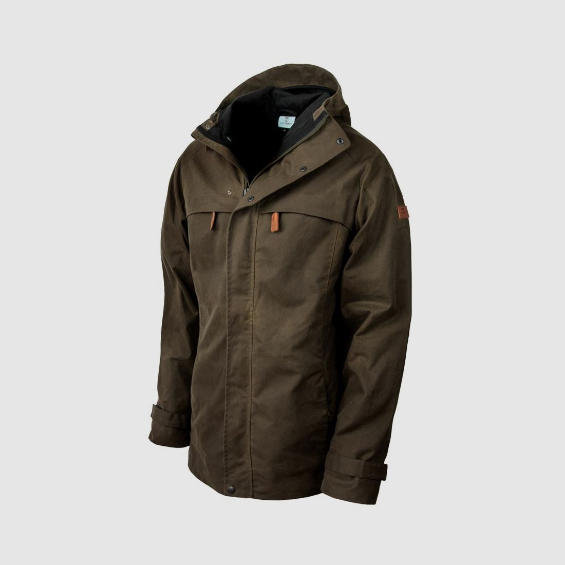 STEINKAUZ Wachsjacke "Regensegen", Dunkeloliv