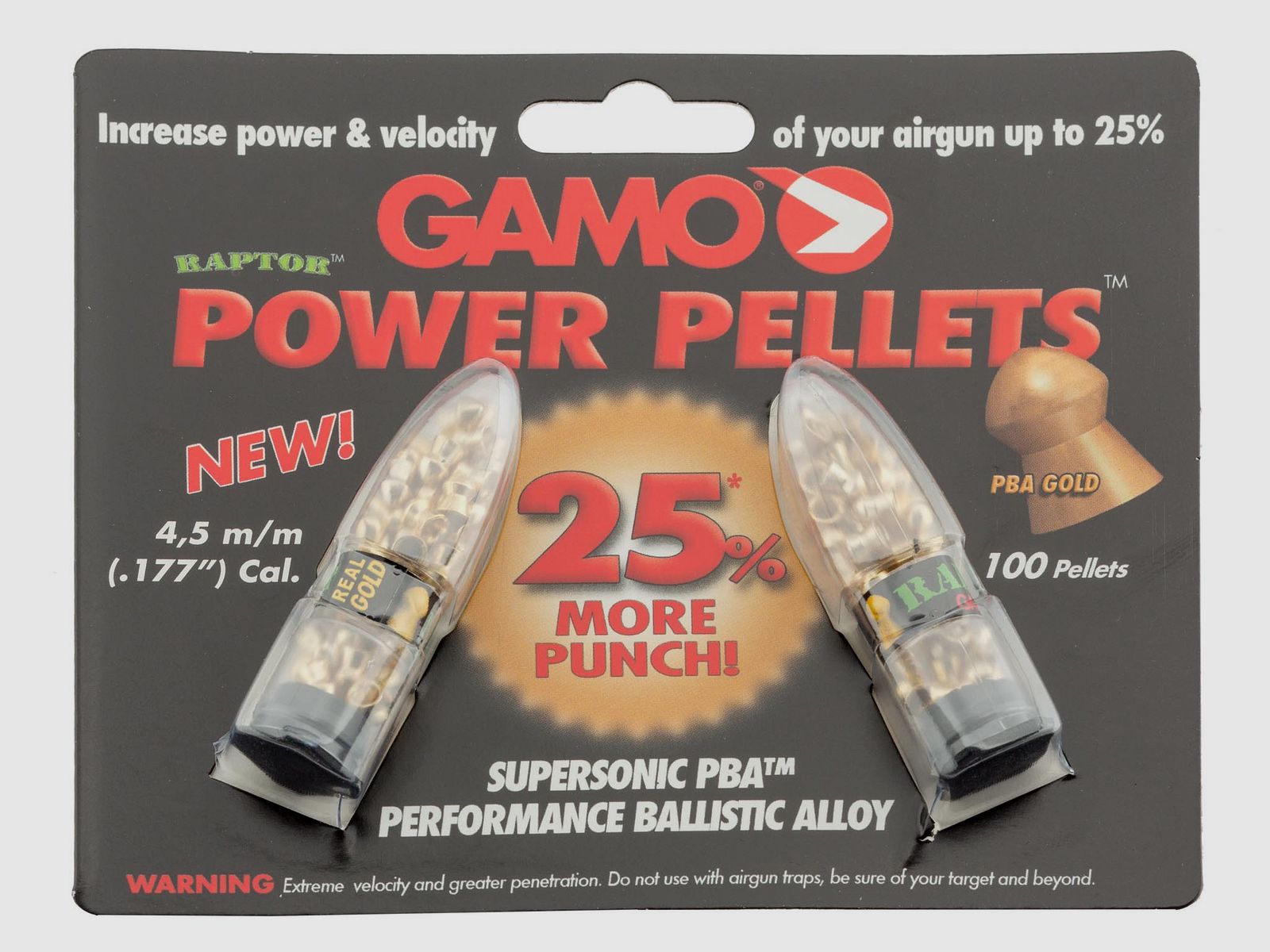 GAMO RAPTOR POWER PELLETS Kal. 4,5 mm, Bild 1 von 2