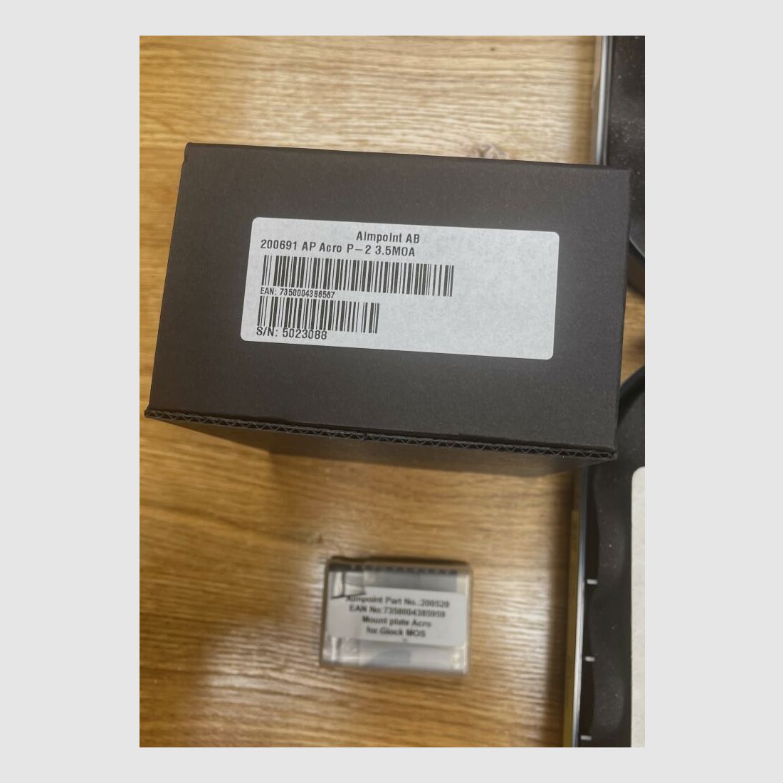 Glock 17 Gen5 MOS mit Aimpoint ACRO P-2 + AMERIGLO SD Sights inkl. Aimpoint Adapter Platte für Aimpoint, alles montiert! Nachtsichtstufen