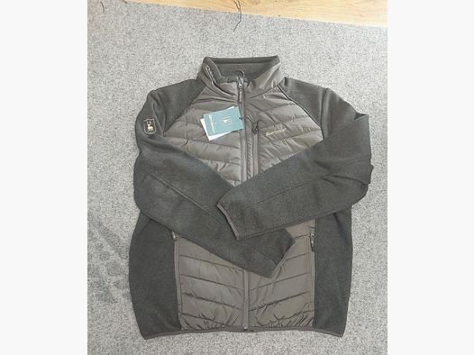 DEERHUNTER PUFFERSHIRT MIT FLEECEÄRMELN IN GRÜN