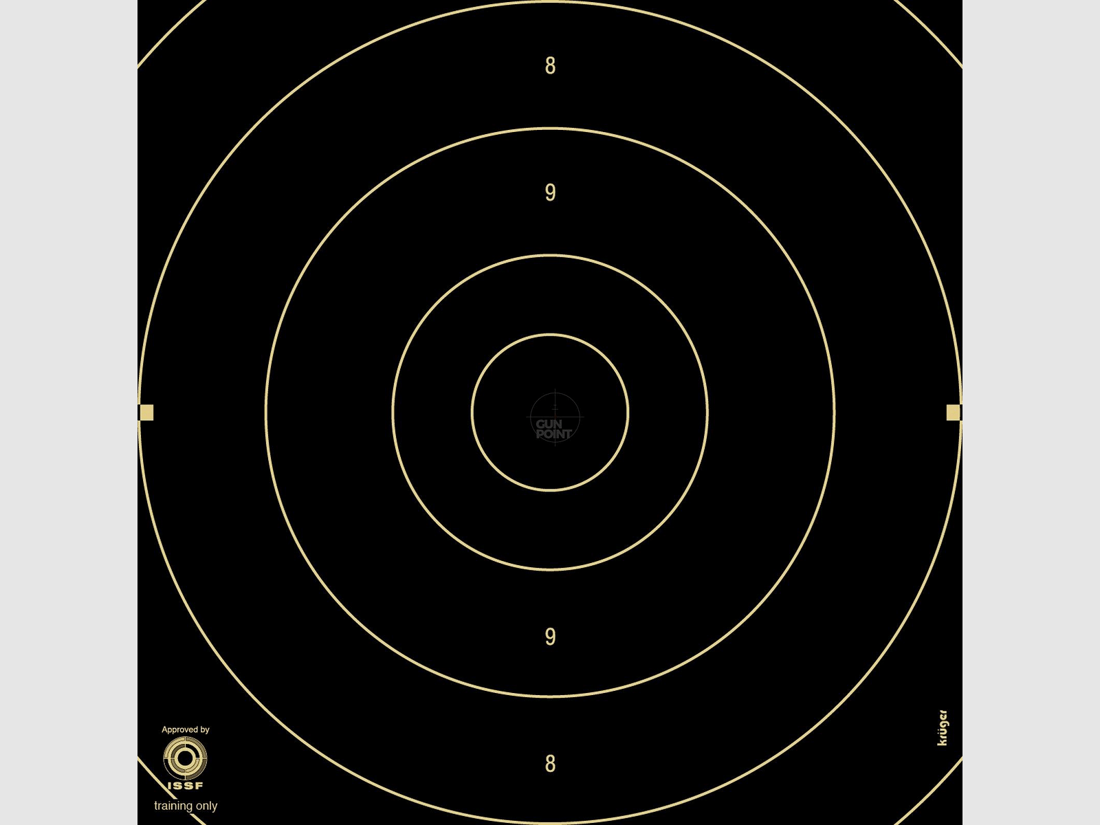 Schnellfeuer-/Duell - Spiegel 26 x 26 cm - 250er Pack