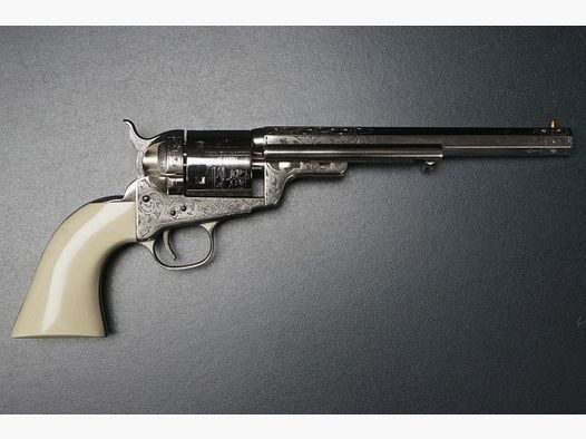 Uberti Richard-Mason Navy Vernickelt Graviert
