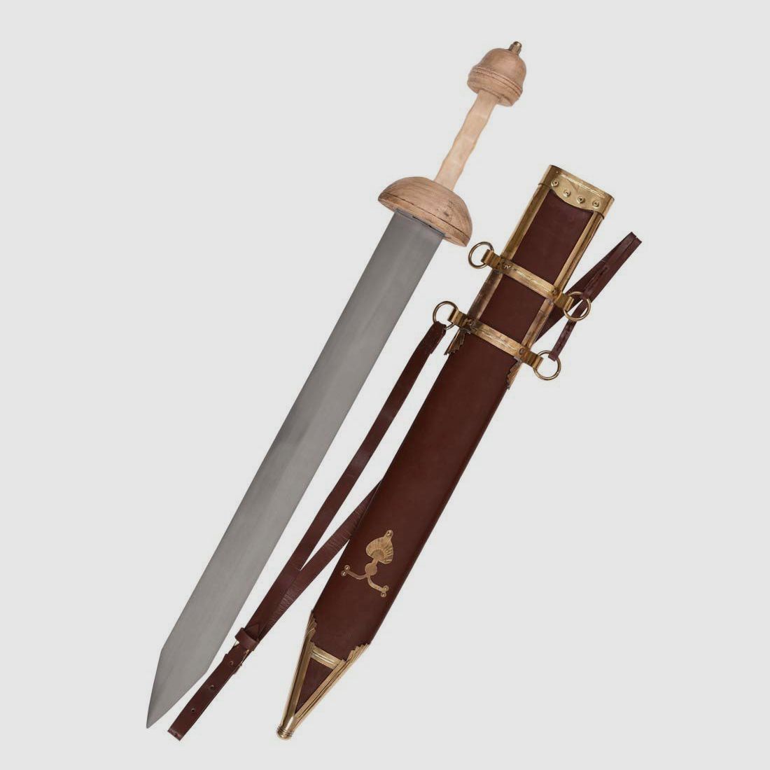 Gladius with sheath and strap