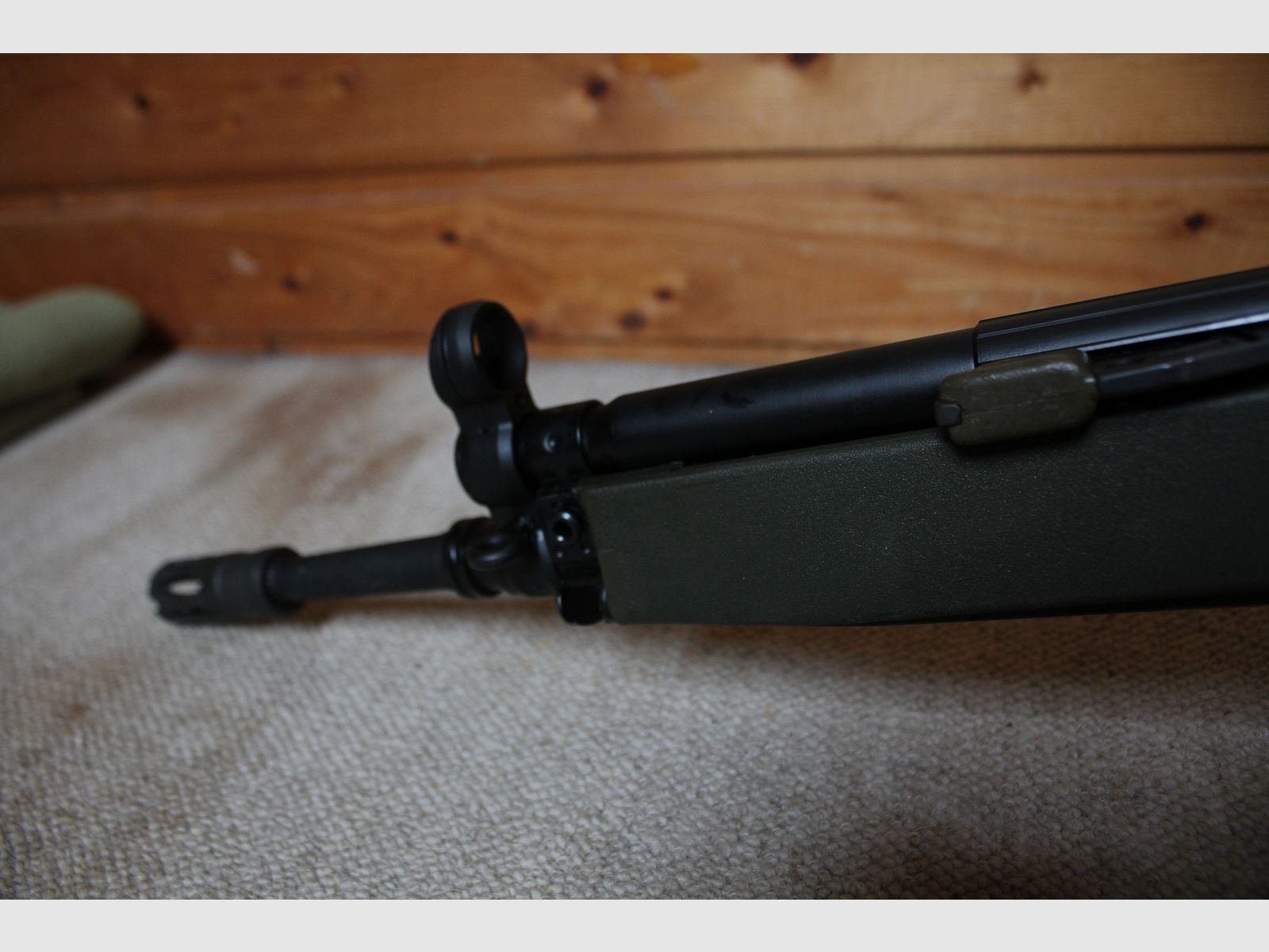 Ungeschossenes Umarex VFC Co2 G3 Ausf. G3A4 mit Original H&K Griff, Ladehebel, Schubschaft + Trapez Handschutz
